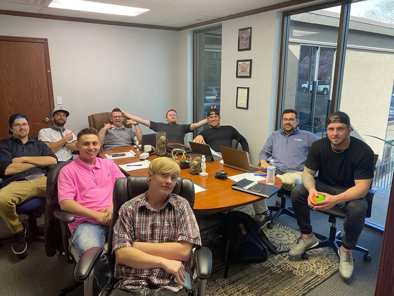 The Senior Solutions team in a meeting